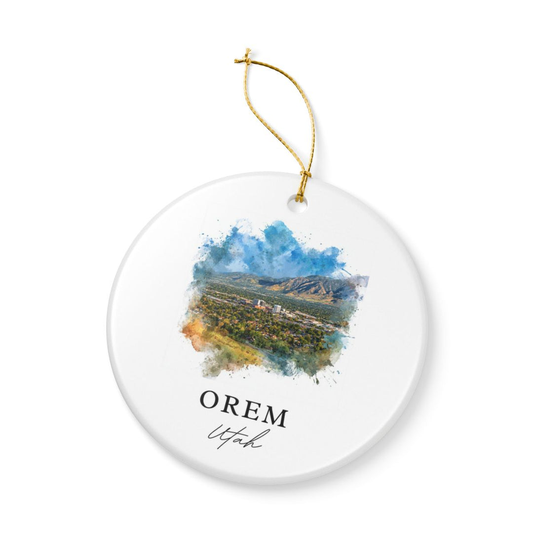 Orem Utah Ornament: Unique Orem Souvenir, Orem Utah Xmas Decor, and Authentic Orem Gift