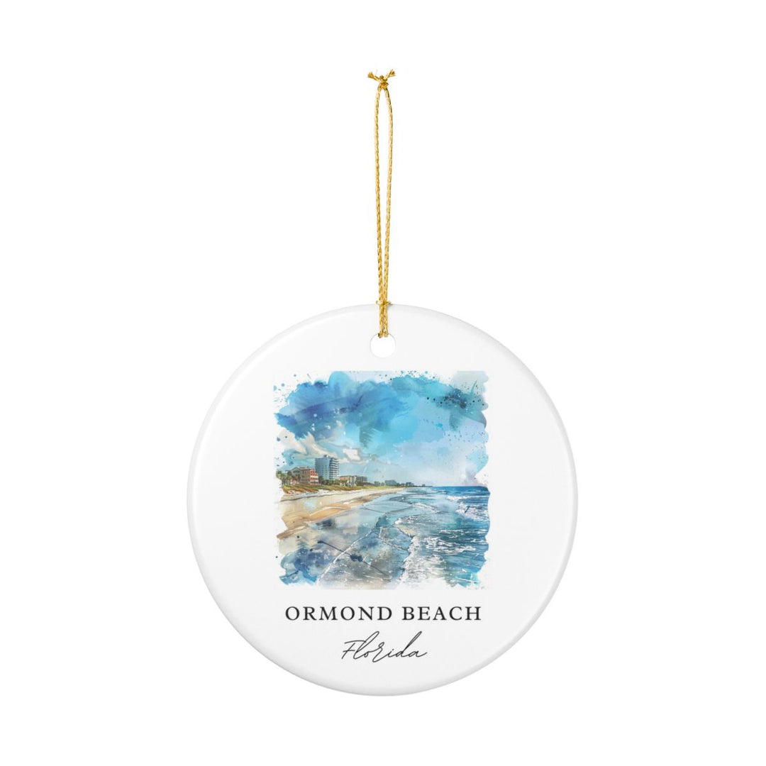 Ormond Beach Ornament: Unique Ormond Beach Souvenir, Ormond Beach Xmas Decor, and Authentic Ormond Beach Gift