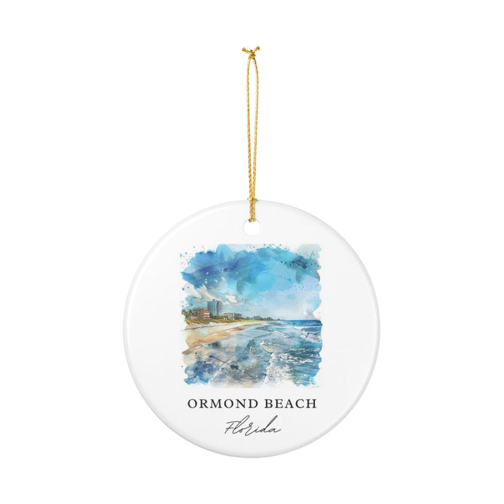 Ormond Beach Ornament: Unique Ormond Beach Souvenir, Ormond Beach Xmas Decor, and Authentic Ormond Beach Gift