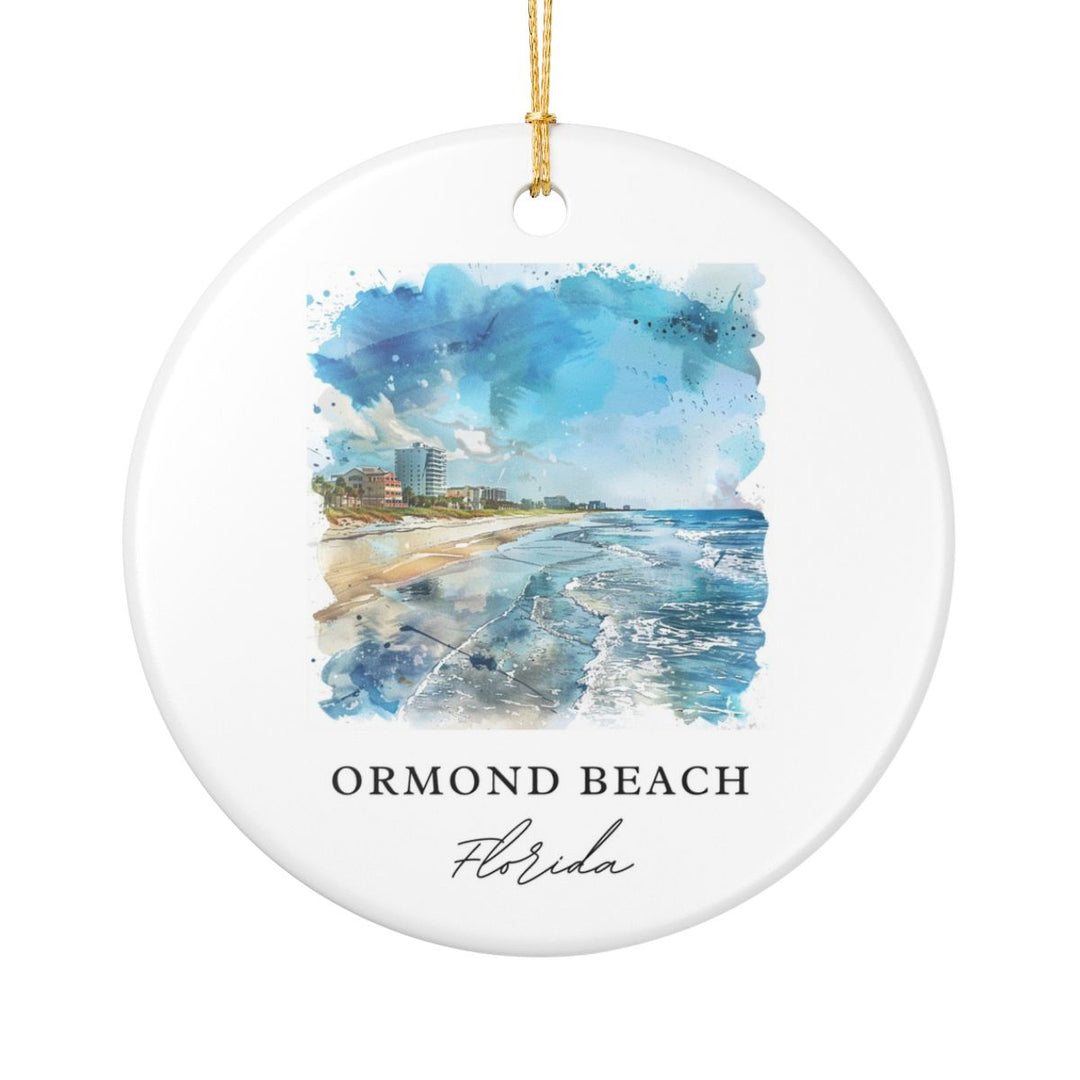 Ormond Beach Ornament: Unique Ormond Beach Souvenir, Ormond Beach Xmas Decor, and Authentic Ormond Beach Gift