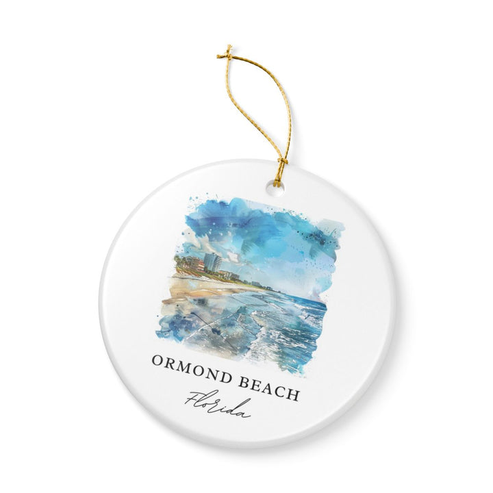 Ormond Beach Ornament: Unique Ormond Beach Souvenir, Ormond Beach Xmas Decor, and Authentic Ormond Beach Gift