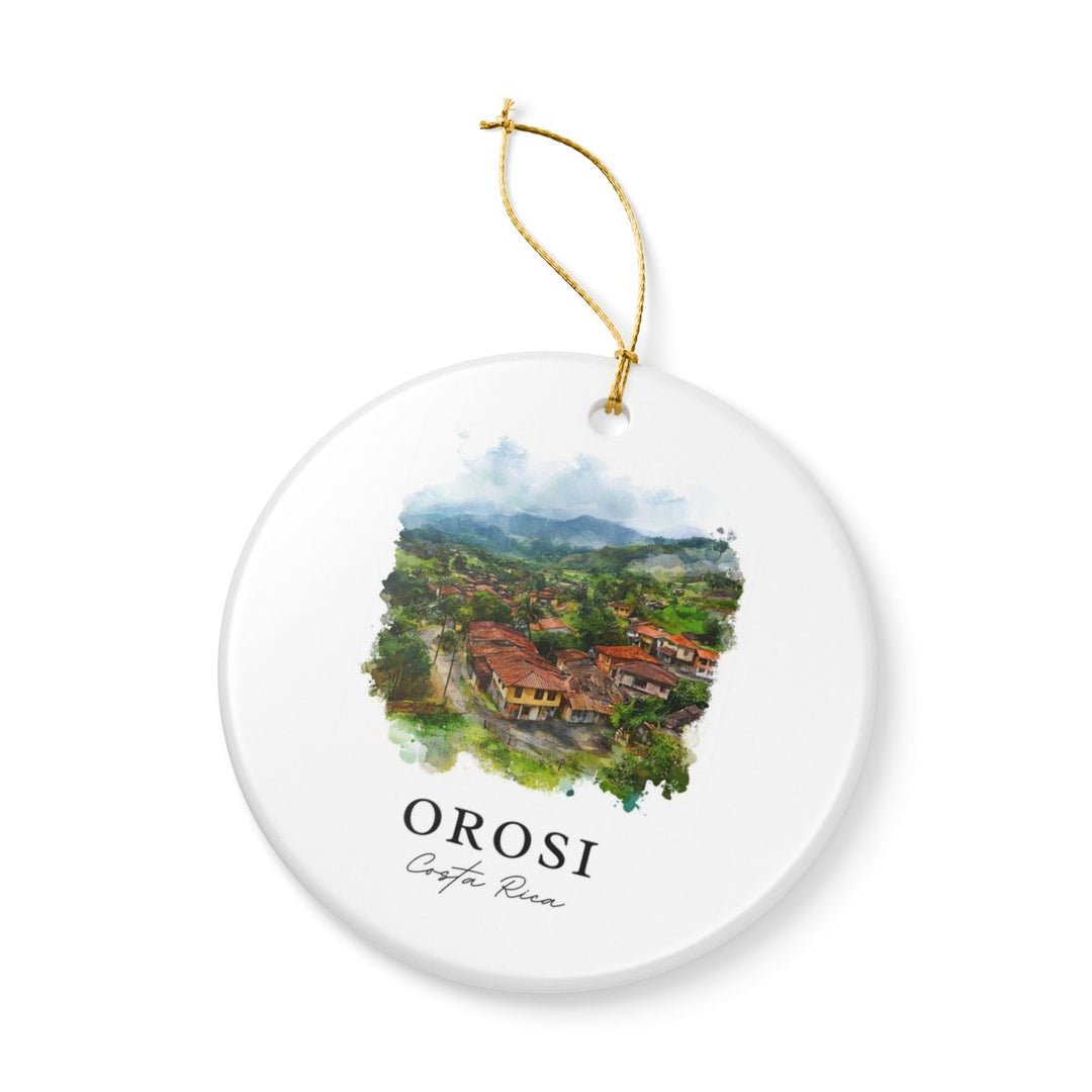 Orosi Costa Rica Ornament: Unique Orosi Costa Rica Souvenir, Orosi Costa Rica Xmas Decor, and Authentic Orosi Costa Rica Gift