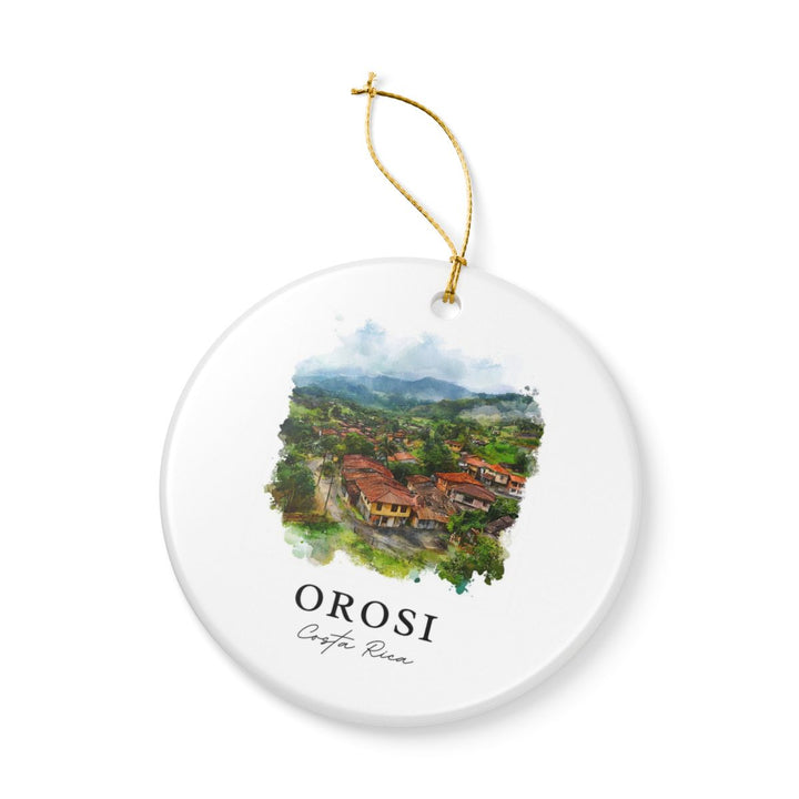 Orosi Costa Rica Ornament: Unique Orosi Costa Rica Souvenir, Orosi Costa Rica Xmas Decor, and Authentic Orosi Costa Rica Gift