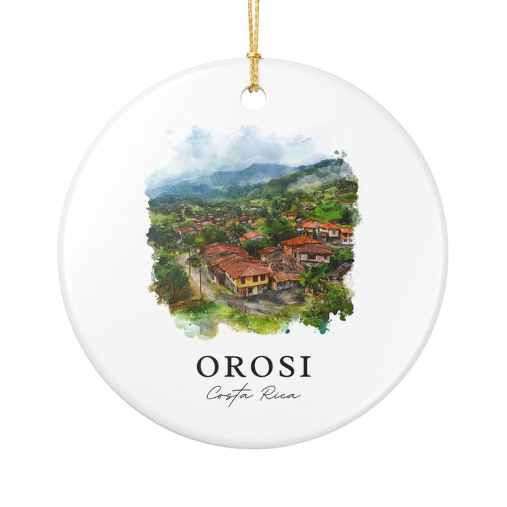Orosi Costa Rica Ornament: Unique Orosi Costa Rica Souvenir, Orosi Costa Rica Xmas Decor, and Authentic Orosi Costa Rica Gift