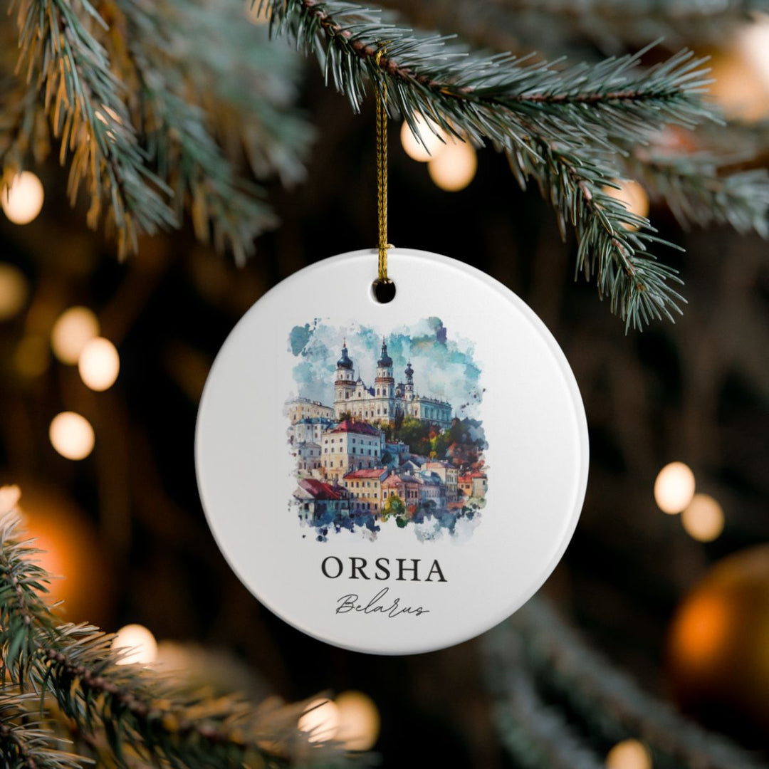 Orsha Belarus Ornament: Unique Orsha Belarus Souvenir, Orsha Belarus Xmas Decor, and Authentic Orsha Belarus Gift