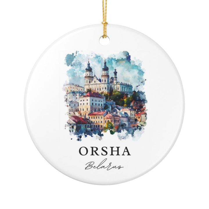 Orsha Belarus Ornament: Unique Orsha Belarus Souvenir, Orsha Belarus Xmas Decor, and Authentic Orsha Belarus Gift