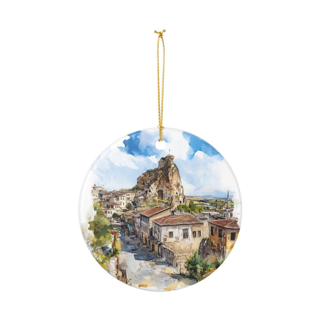 Ortahisar Turkey Ornament: Unique Ortahisar Souvenir, Ortahisar Turkey Xmas Decor, and Authentic Ortahisar Gift