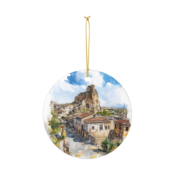 Ortahisar Turkey Ornament: Unique Ortahisar Souvenir, Ortahisar Turkey Xmas Decor, and Authentic Ortahisar Gift