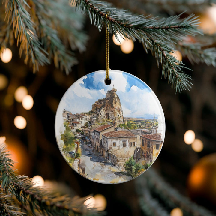 Ortahisar Turkey Ornament: Unique Ortahisar Souvenir, Ortahisar Turkey Xmas Decor, and Authentic Ortahisar Gift