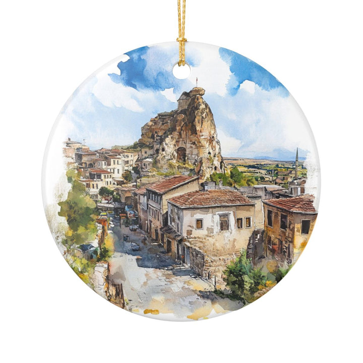 Ortahisar Turkey Ornament: Unique Ortahisar Souvenir, Ortahisar Turkey Xmas Decor, and Authentic Ortahisar Gift