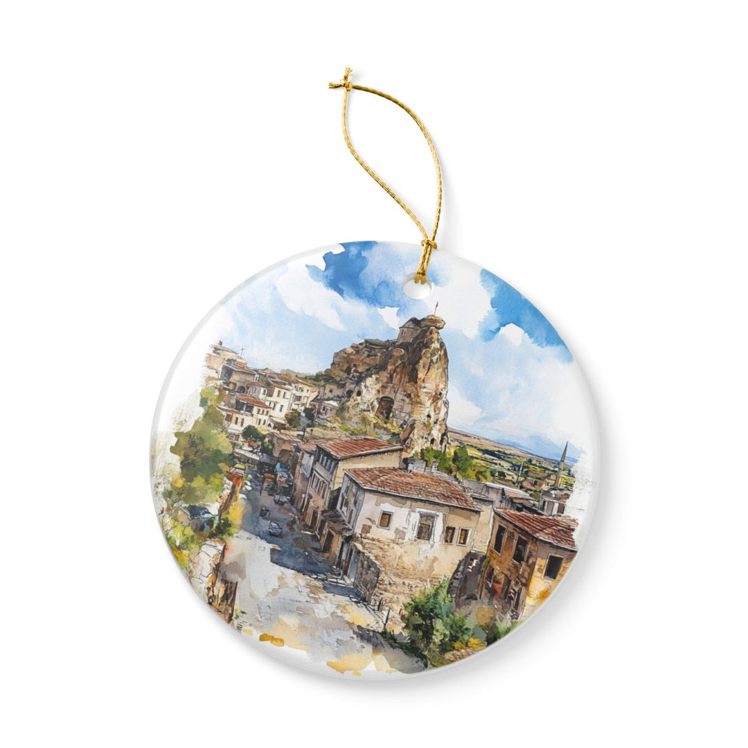 Ortahisar Turkey Ornament: Unique Ortahisar Souvenir, Ortahisar Turkey Xmas Decor, and Authentic Ortahisar Gift