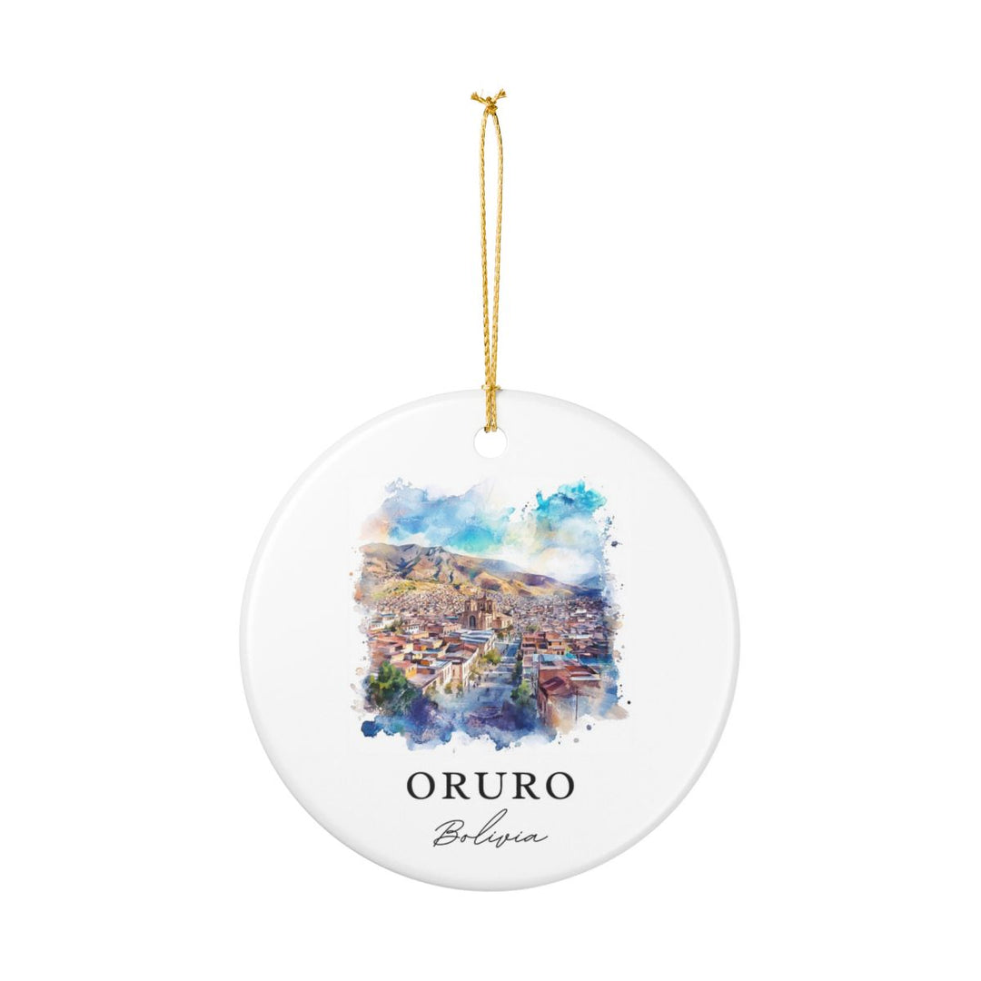 Oruro Bolivia Ornament: Unique Oruro Souvenir, Oruro Bolivia Xmas Decor, and Authentic Oruro Gift
