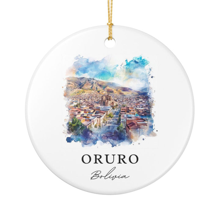 Oruro Bolivia Ornament: Unique Oruro Souvenir, Oruro Bolivia Xmas Decor, and Authentic Oruro Gift