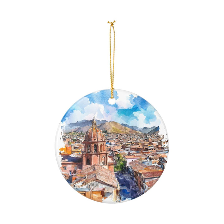Oruro Bolivia Ornament: Unique Oruro Souvenir, Oruro Bolivia Xmas Decor, and Authentic Oruro Gift