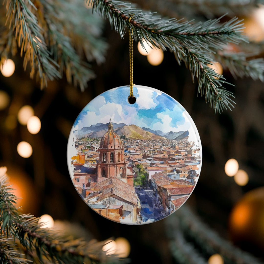 Oruro Bolivia Ornament: Unique Oruro Souvenir, Oruro Bolivia Xmas Decor, and Authentic Oruro Gift