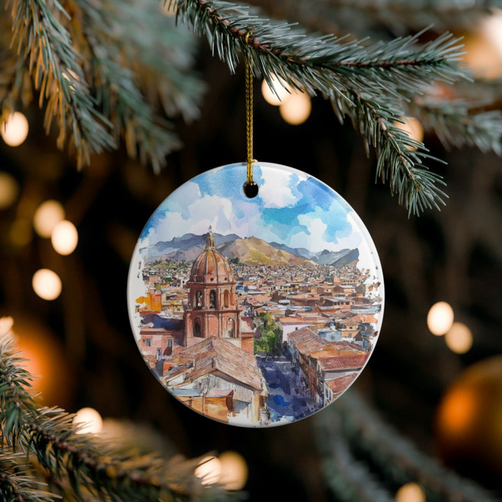 Oruro Bolivia Ornament: Unique Oruro Souvenir, Oruro Bolivia Xmas Decor, and Authentic Oruro Gift