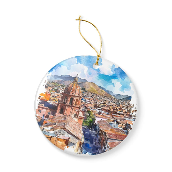 Oruro Bolivia Ornament: Unique Oruro Souvenir, Oruro Bolivia Xmas Decor, and Authentic Oruro Gift