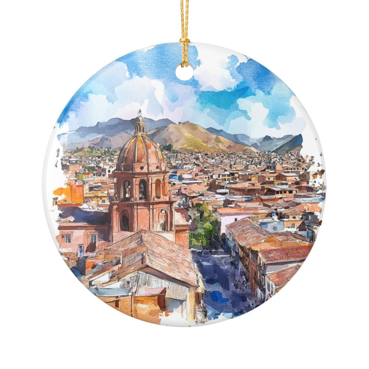 Oruro Bolivia Ornament: Unique Oruro Souvenir, Oruro Bolivia Xmas Decor, and Authentic Oruro Gift