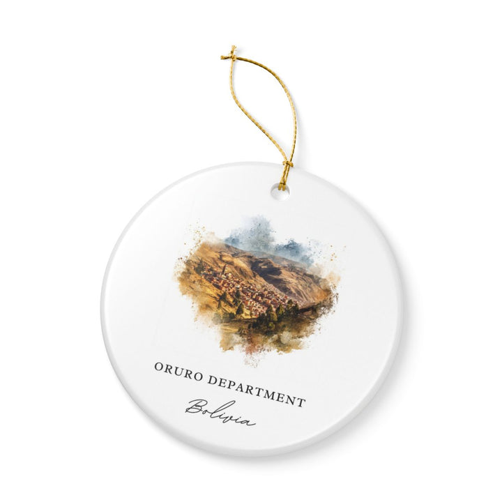 Oruro Bolivia Ornament: Unique Oruro Souvenir, Oruro Bolivia Xmas Decor, and Authentic Oruro Gift
