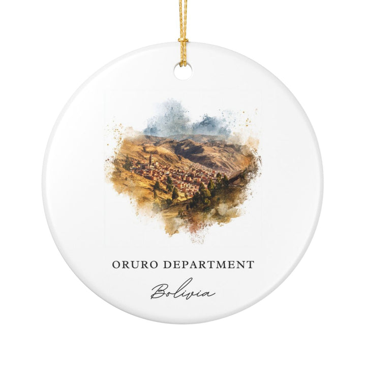 Oruro Bolivia Ornament: Unique Oruro Souvenir, Oruro Bolivia Xmas Decor, and Authentic Oruro Gift