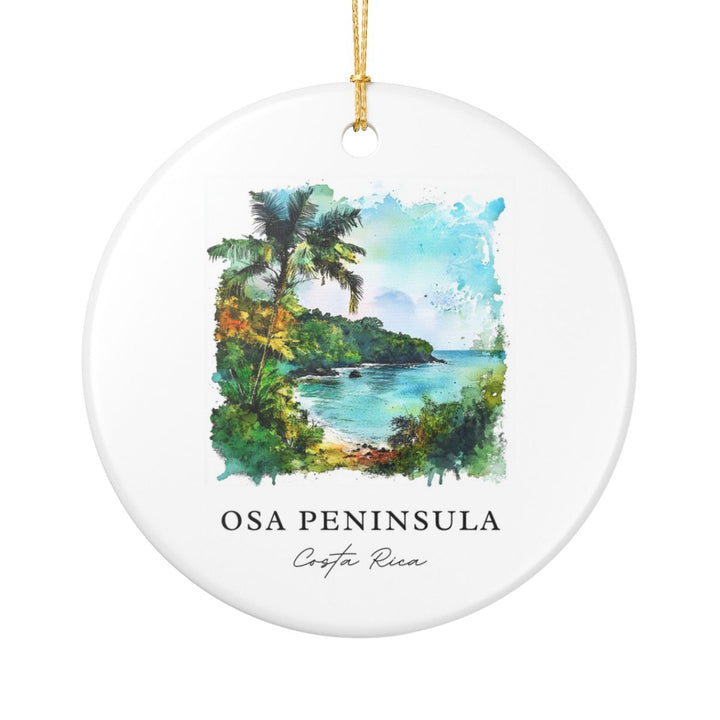 Osa Peninsula Costa Rica Ornament: Unique Osa Peninsula Costa Rica Souvenir, Osa Peninsula Costa Rica Xmas Decor
