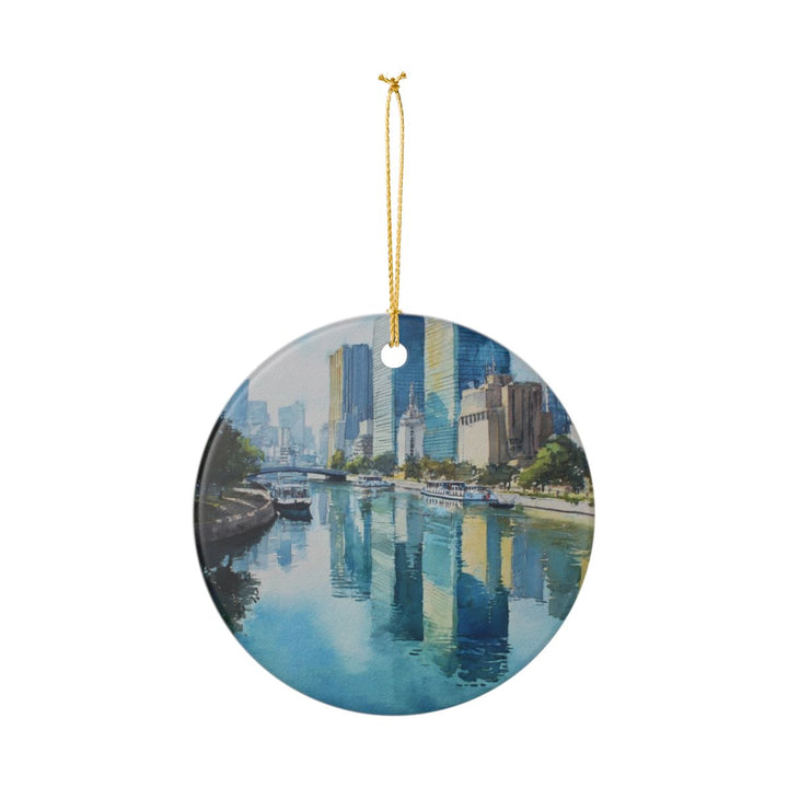 Osaka Bay Japan Ornament: Unique Osaka Bay Souvenir, Osaka Bay Japan Xmas Decor, and Authentic Osaka Bay Gift