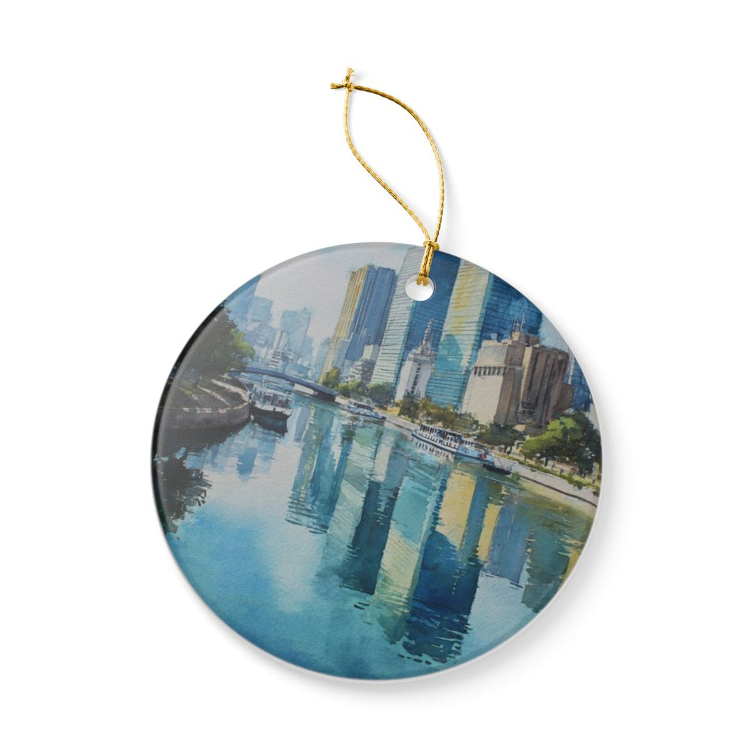 Osaka Bay Japan Ornament: Unique Osaka Bay Souvenir, Osaka Bay Japan Xmas Decor, and Authentic Osaka Bay Gift