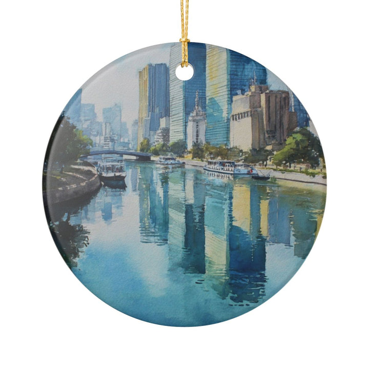 Osaka Bay Japan Ornament: Unique Osaka Bay Souvenir, Osaka Bay Japan Xmas Decor, and Authentic Osaka Bay Gift