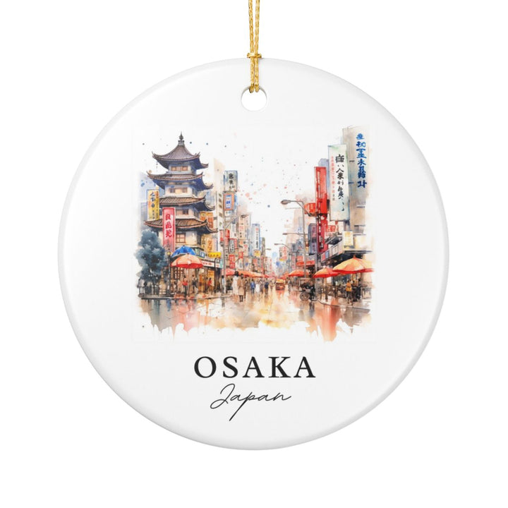 Osaka Japan Ornament: Unique Osaka Souvenir, Osaka Japan Xmas Decor, and Authentic Osaka Gift