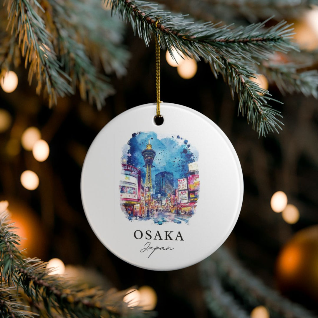Osaka Japan Ornament: Unique Osaka Souvenir, Osaka Japan Xmas Decor, and Authentic Osaka Gift