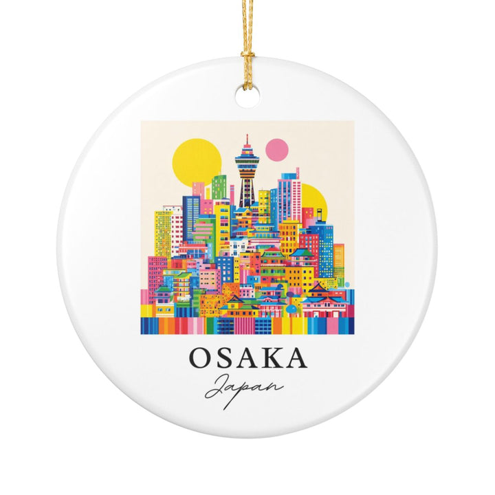 Osaka Japan Ornament: Unique Osaka Souvenir, Osaka Japan Xmas Decor, and Authentic Osaka Gift