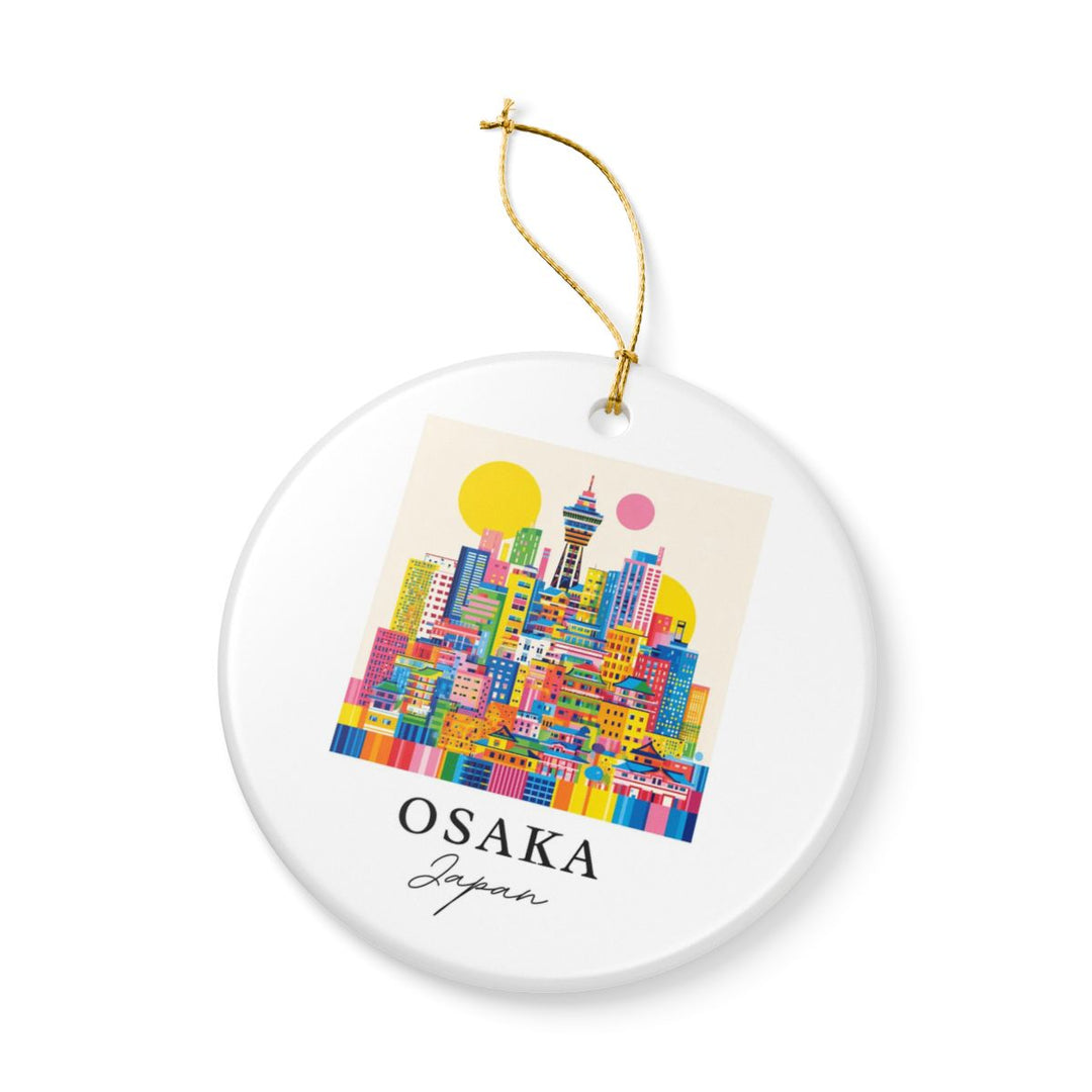 Osaka Japan Ornament: Unique Osaka Souvenir, Osaka Japan Xmas Decor, and Authentic Osaka Gift