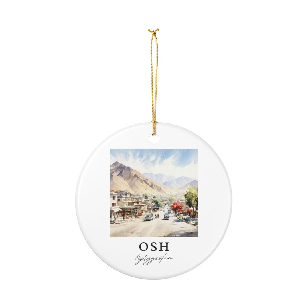 Osh Kyrgyzstan Ornament: Unique Osh Kyrgyzstan Souvenir, Osh Kyrgyzstan Xmas Decor, and Authentic Osh Kyrgyzstan Gift