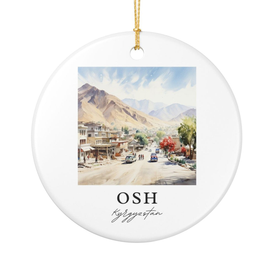 Osh Kyrgyzstan Ornament: Unique Osh Kyrgyzstan Souvenir, Osh Kyrgyzstan Xmas Decor, and Authentic Osh Kyrgyzstan Gift