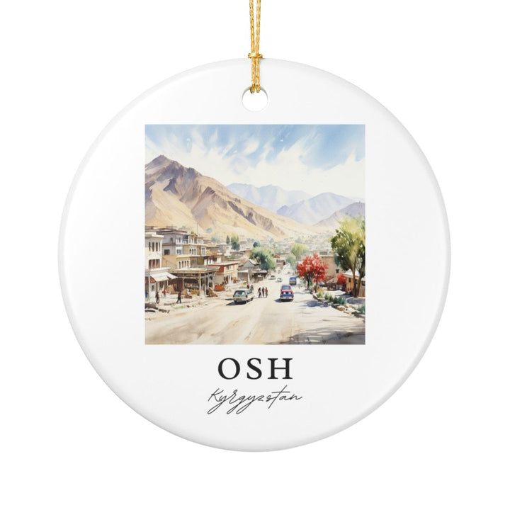 Osh Kyrgyzstan Ornament: Unique Osh Kyrgyzstan Souvenir, Osh Kyrgyzstan Xmas Decor, and Authentic Osh Kyrgyzstan Gift