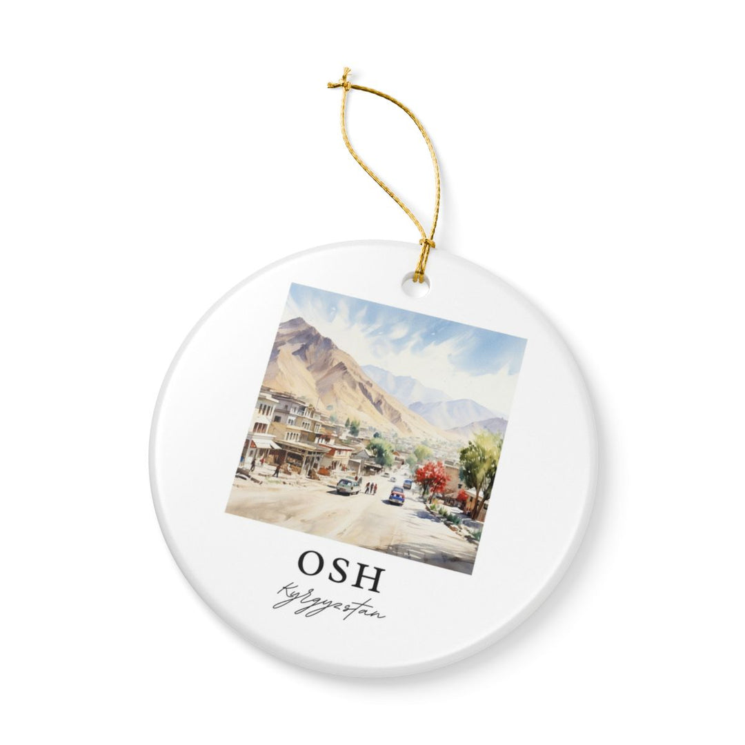 Osh Kyrgyzstan Ornament: Unique Osh Kyrgyzstan Souvenir, Osh Kyrgyzstan Xmas Decor, and Authentic Osh Kyrgyzstan Gift