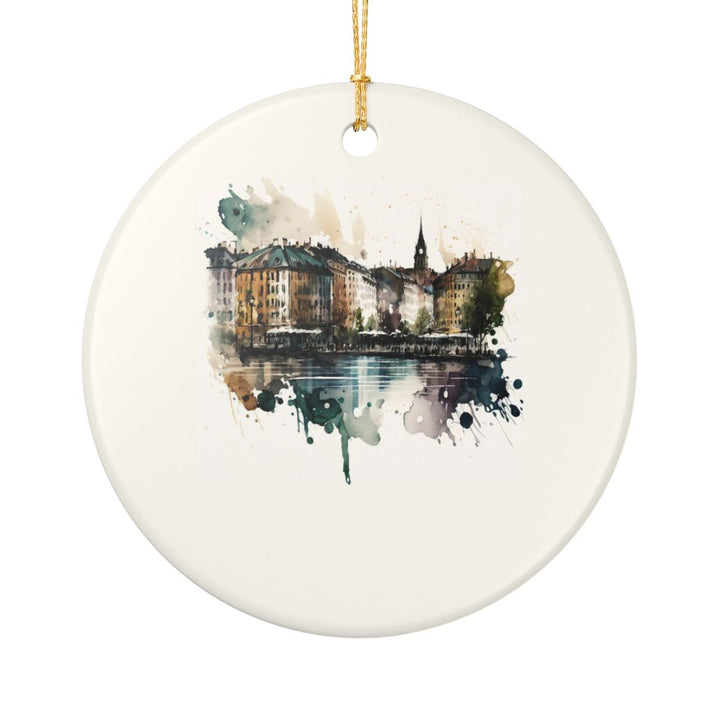 Oslo Norway Ornament: Unique Oslo Souvenir, Oslo Norway Xmas Decor, and Authentic Oslo Gift