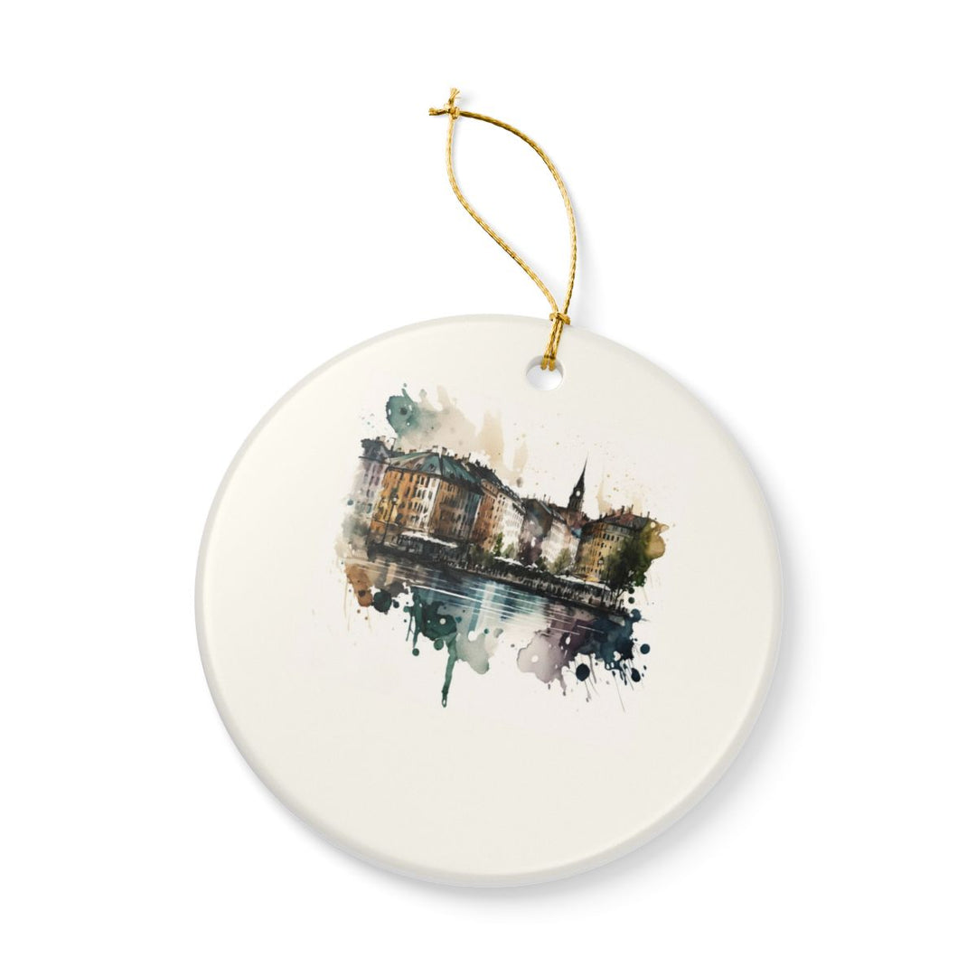 Oslo Norway Ornament: Unique Oslo Souvenir, Oslo Norway Xmas Decor, and Authentic Oslo Gift