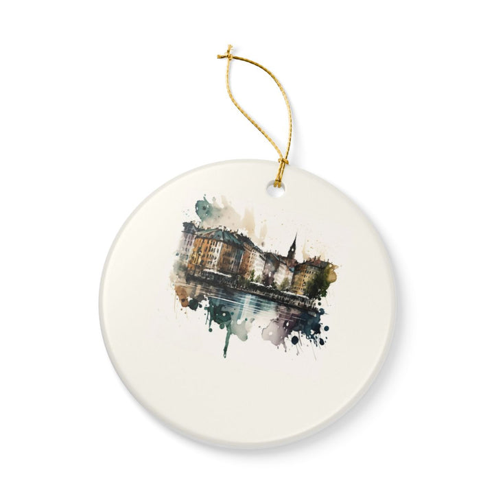 Oslo Norway Ornament: Unique Oslo Souvenir, Oslo Norway Xmas Decor, and Authentic Oslo Gift