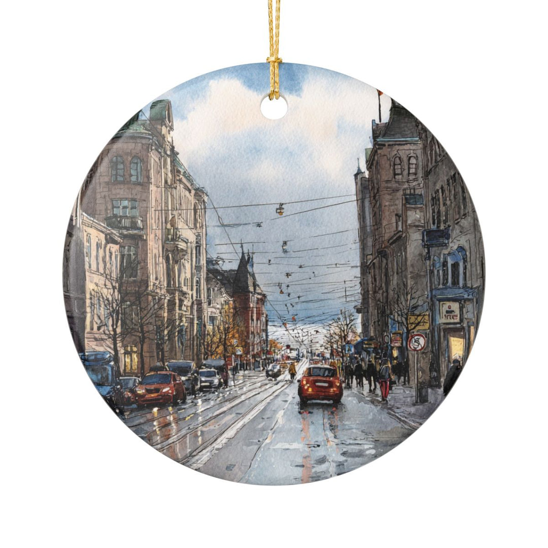 Oslo Norway Ornament: Unique Oslo Souvenir, Oslo Norway Xmas Decor, and Authentic Oslo Gift