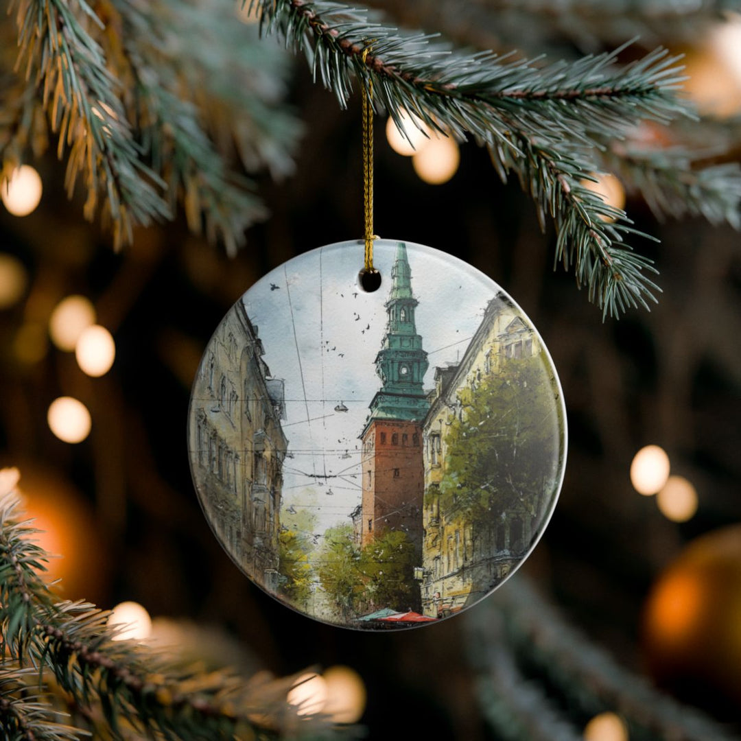 Oslo Norway Ornament: Unique Oslo Souvenir, Oslo Norway Xmas Decor, and Authentic Oslo Gift