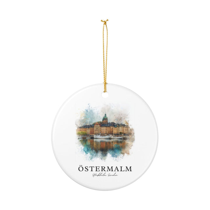 Östermalm Stockholm Ornament: Unique Östermalm Stockholm Souvenir, Östermalm Stockholm Xmas Decor, and Authentic Östermalm Stockholm Gift
