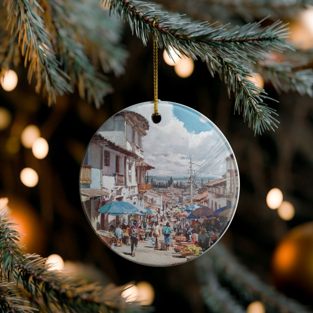 Otavalo Ecuador Ornament: Unique Otavalo Souvenir, Otavalo Ecuador Xmas Decor, and Authentic Otavalo Gift