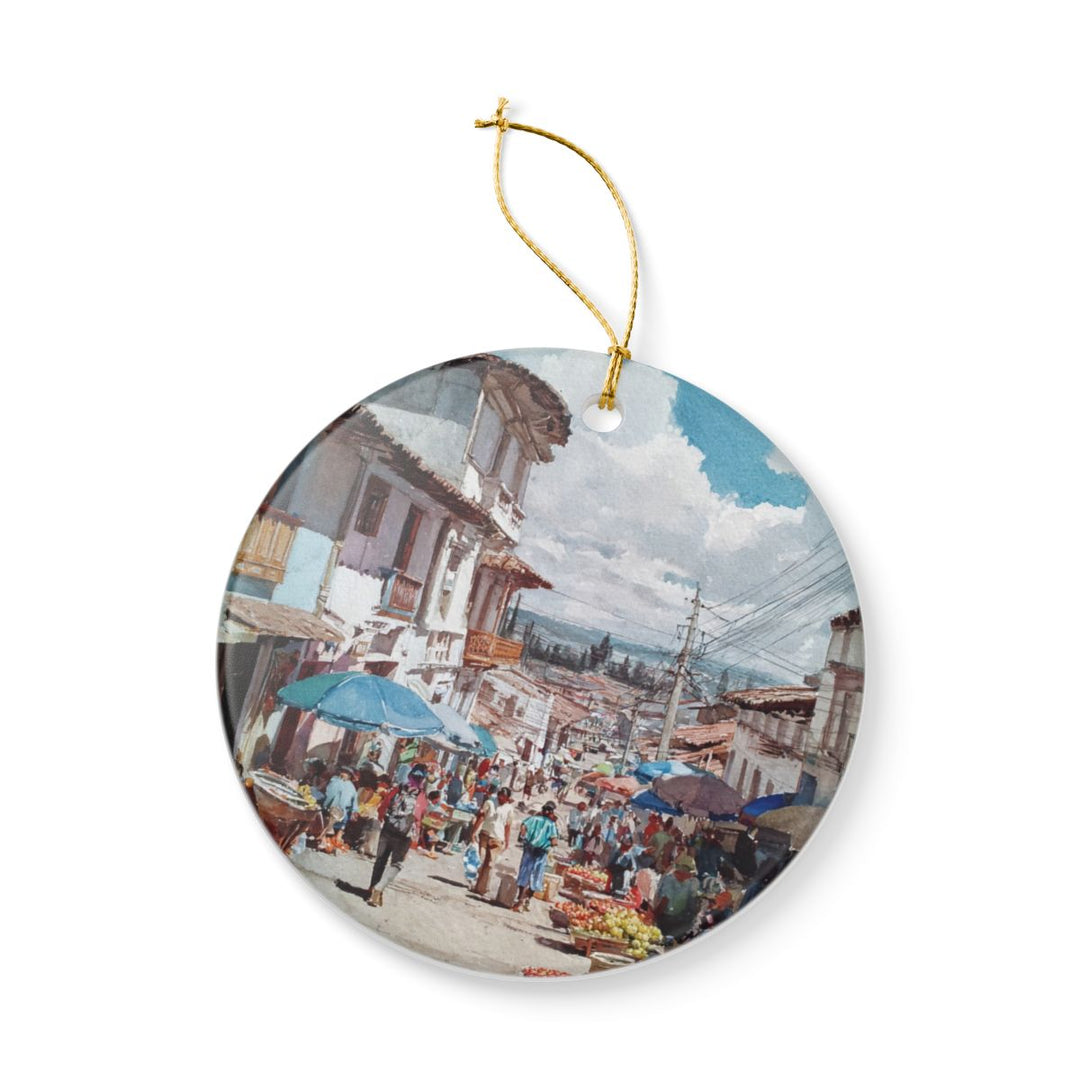Otavalo Ecuador Ornament: Unique Otavalo Souvenir, Otavalo Ecuador Xmas Decor, and Authentic Otavalo Gift