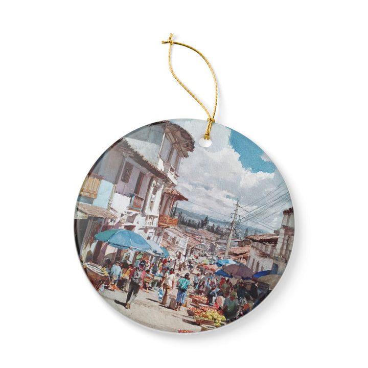 Otavalo Ecuador Ornament: Unique Otavalo Souvenir, Otavalo Ecuador Xmas Decor, and Authentic Otavalo Gift