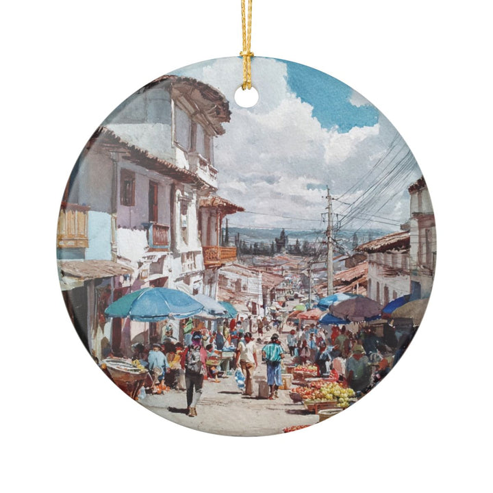 Otavalo Ecuador Ornament: Unique Otavalo Souvenir, Otavalo Ecuador Xmas Decor, and Authentic Otavalo Gift