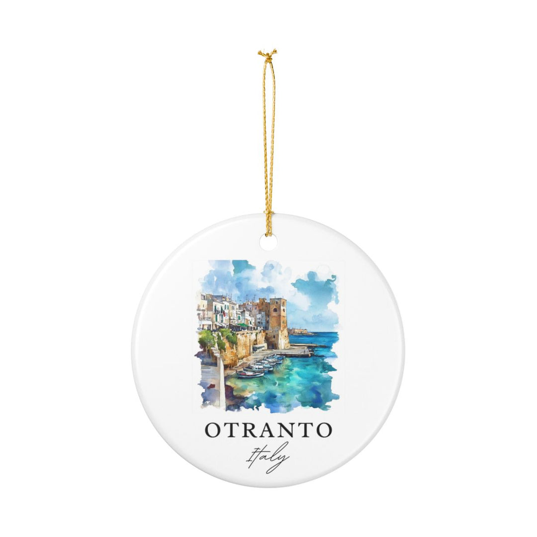 Otranto Italy Ornament: Unique Otranto Souvenir, Otranto Italy Xmas Decor, and Authentic Otranto Gift