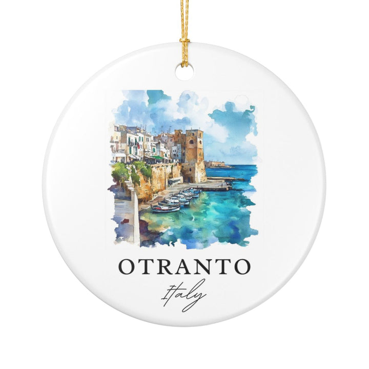 Otranto Italy Ornament: Unique Otranto Souvenir, Otranto Italy Xmas Decor, and Authentic Otranto Gift