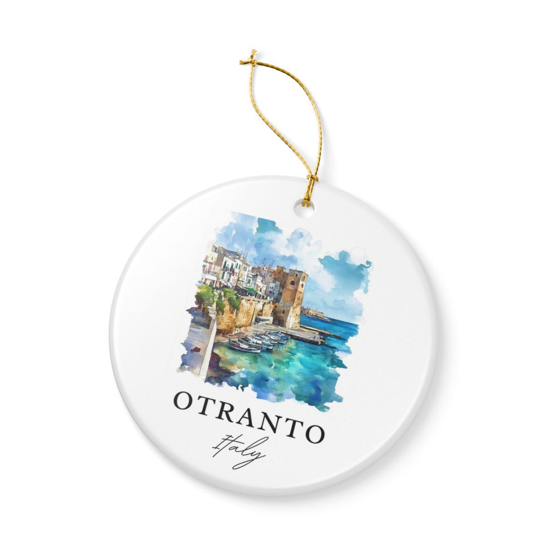 Otranto Italy Ornament: Unique Otranto Souvenir, Otranto Italy Xmas Decor, and Authentic Otranto Gift