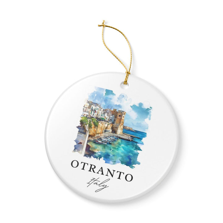 Otranto Italy Ornament: Unique Otranto Souvenir, Otranto Italy Xmas Decor, and Authentic Otranto Gift